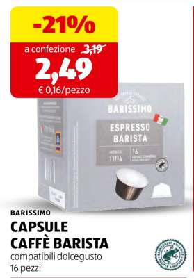 BARISSIMO CAPSULE CAFFÈ BARISTA