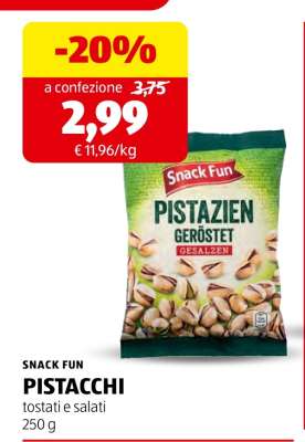 SNACK FUN PISTACCHI