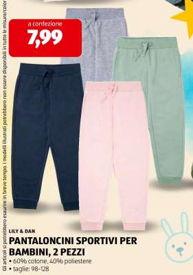 PANTALONCINI SPORTIVI PER BAMBINI, 2 PEZZI