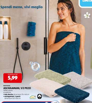 ASCIUGAMANI, 1/2 PEZZI