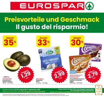 Volantino Eurospar - 20/8/2026 - 2/9/2026.