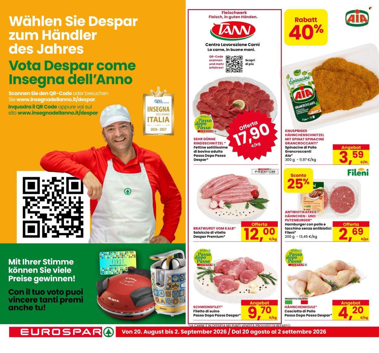 Volantino Eurospar - 20/8/2026 - 2/9/2026. Pagina 2