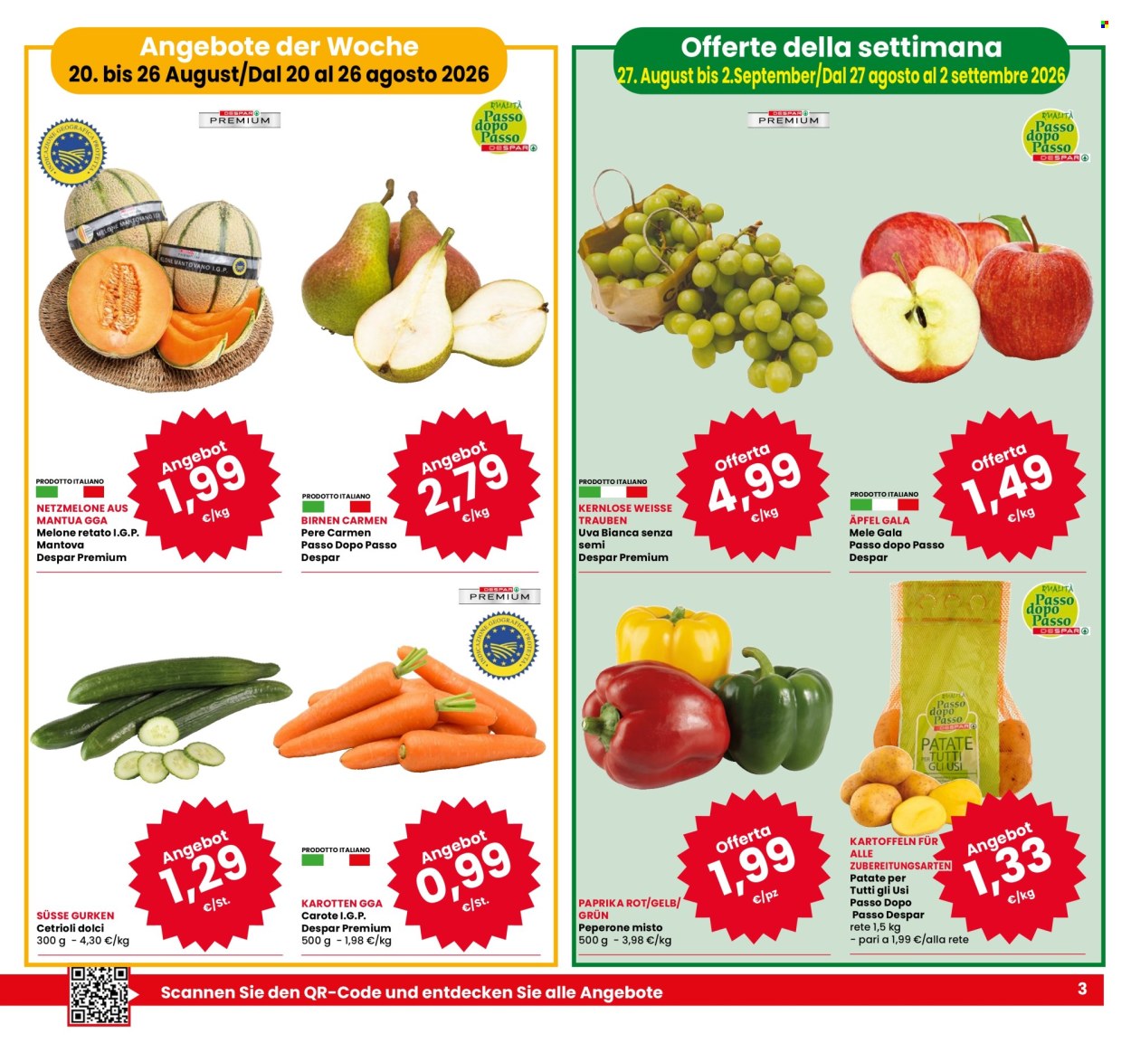 Volantino Eurospar - 20/8/2026 - 2/9/2026. Pagina 3