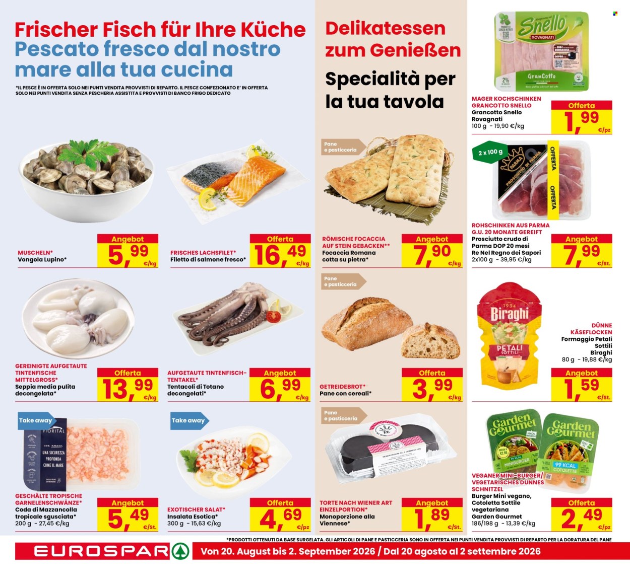 Leták Eurospar - 20.8.2026 - 2.9.2026. Strana 4