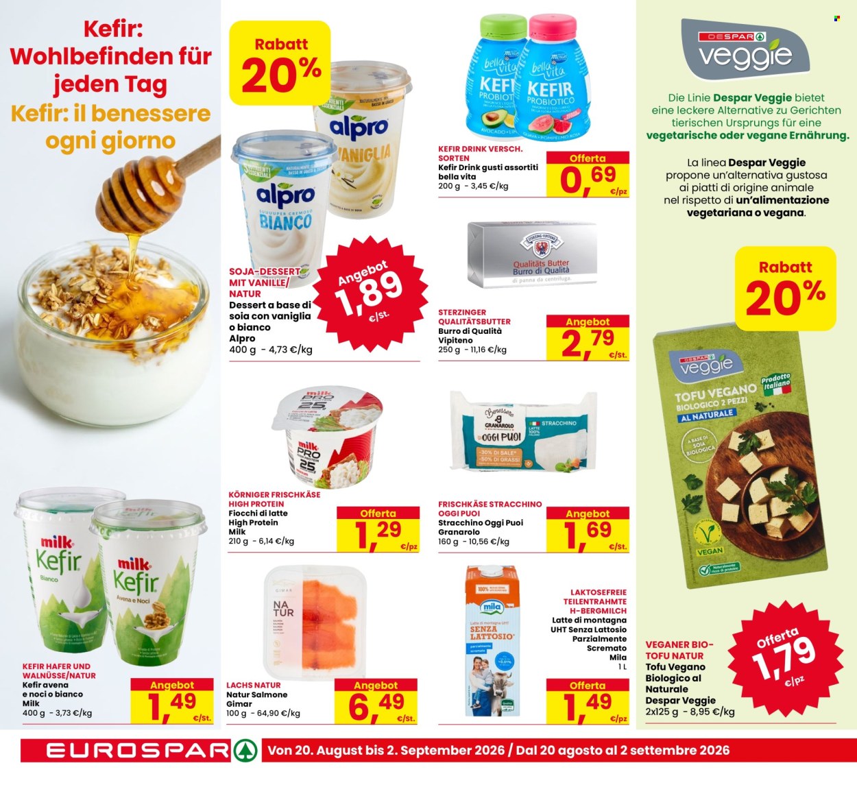 Leták Eurospar - 20.8.2026 - 2.9.2026. Strana 8