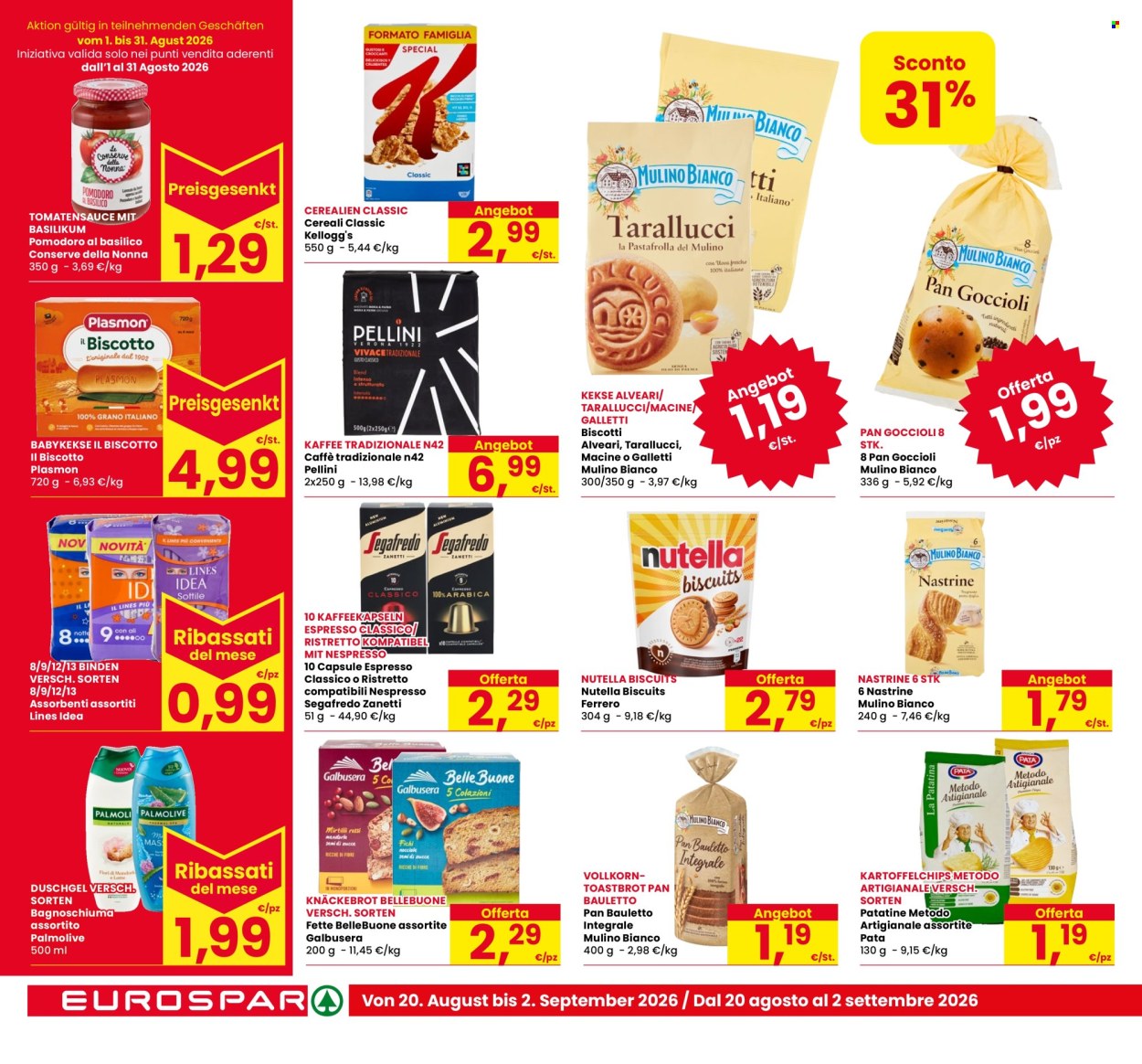 Volantino Eurospar - 20/8/2026 - 2/9/2026. Pagina 12