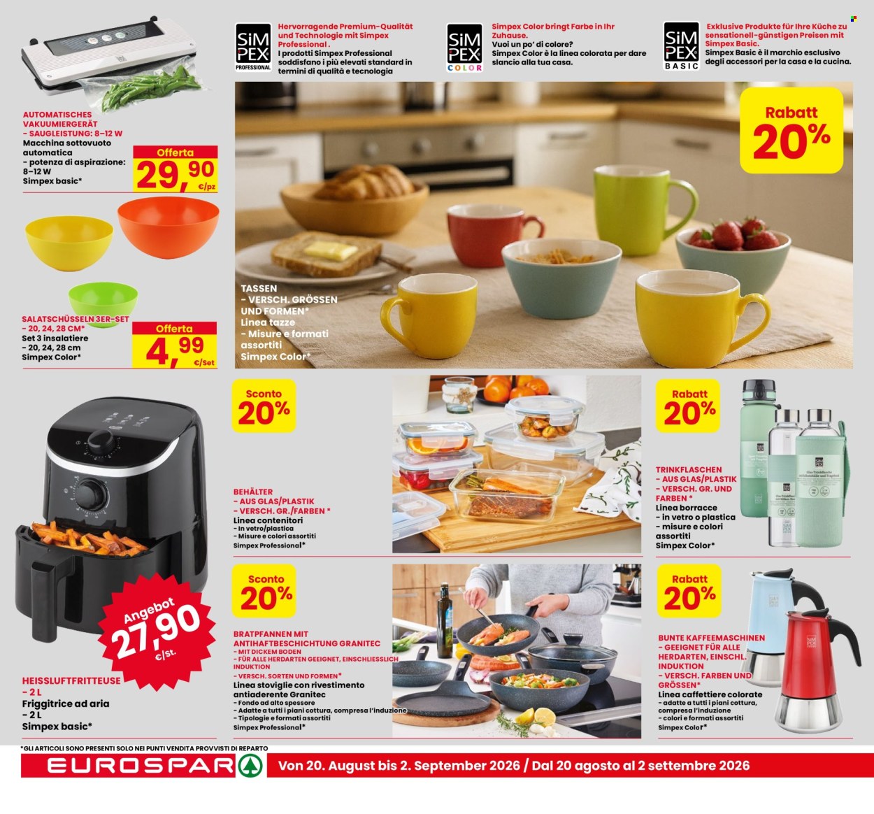 Leták Eurospar - 20.8.2026 - 2.9.2026. Strana 16