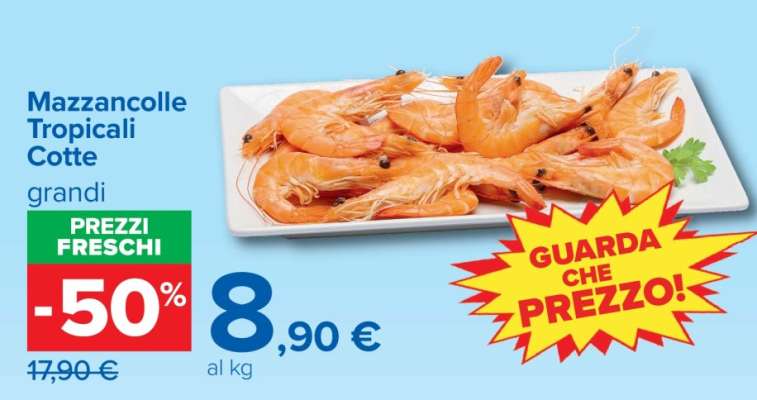 Mazzancolle Tropicali Cotte (Grandi)