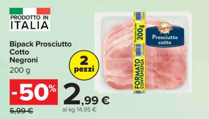 Bipack Prosciutto Cotto Negroni