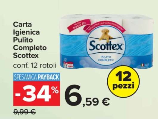 Carta Igienica Pulito Completo Scottex