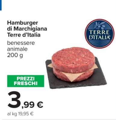 Hamburger di Marchigiana Terre d’Italia