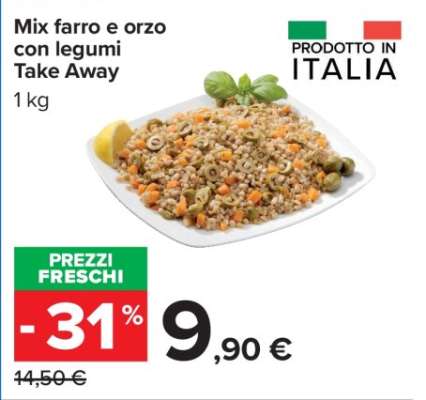 Mix farro e orzo con legumi Take Away