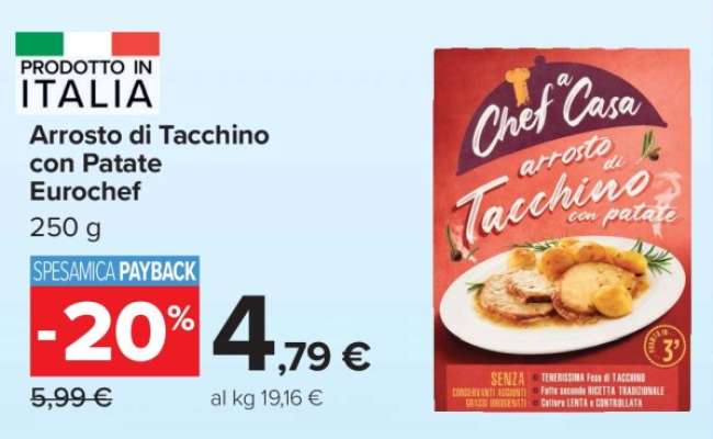 Arrosto di Tacchino con Patate Eurochef