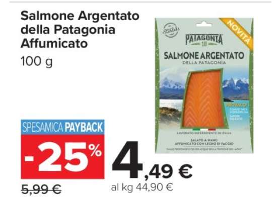 Salmone Argentato della Patagonia Affumicato