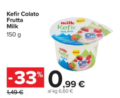 Kefir Colato Frutta Milk