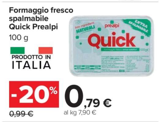 Formaggio fresco spalmabile Quick Prealpi