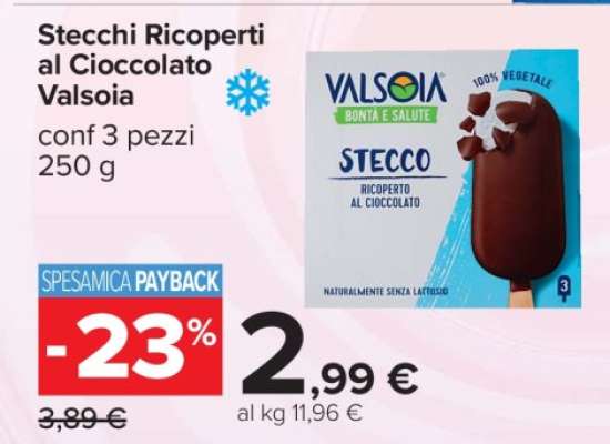 Stecchi Ricoperti al Cioccolato Valsoia