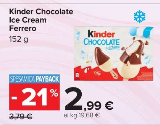 Kinder Chocolate Ice Cream Ferrero