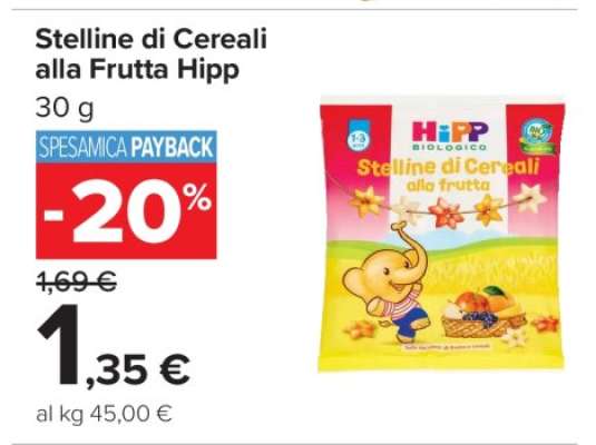 Stelline di Cereali alla Frutta Hipp