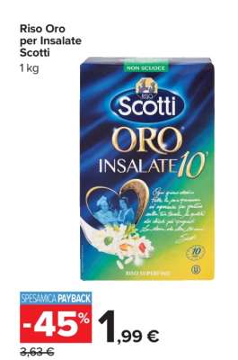 Riso Oro per Insalate Scotti