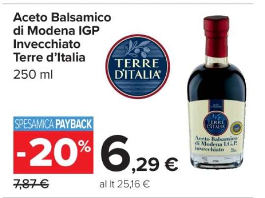 Aceto Balsamico di Modena IGP invecchiato Terre d’Italia