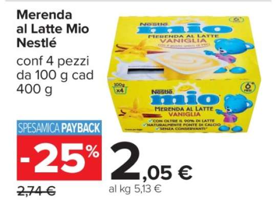 Merenda al Latte Mio Nestlè