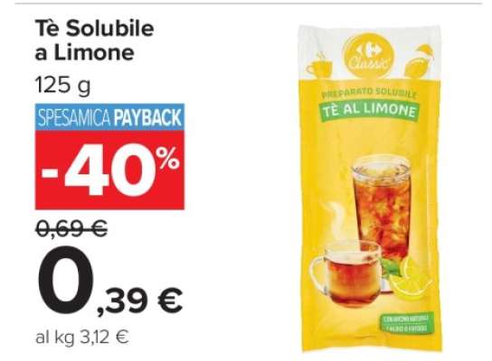 Tè Solubile a Limone
