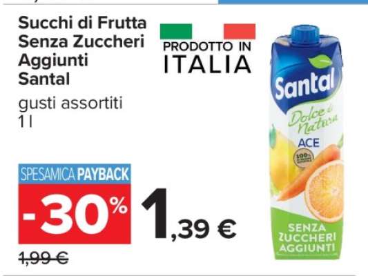 Succhi di Frutta Senza Zuccheri Aggiunti Santal
