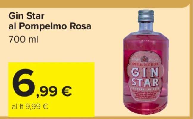 Gin Star al Pompelmo Rosa
