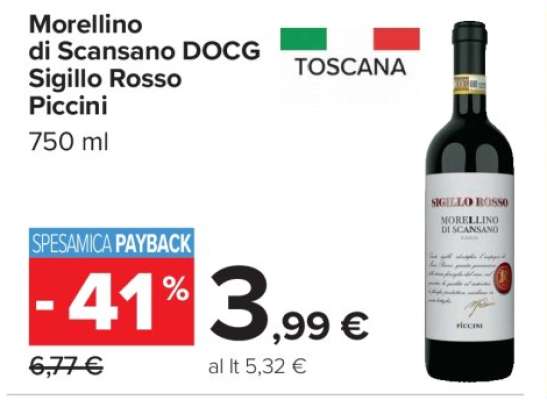 Morellino di Scansano DOCG Sigillo Rosso Piccini