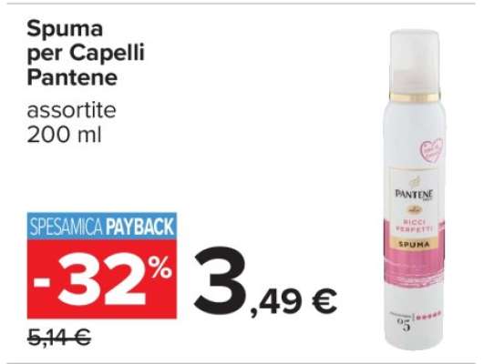 Spuma per Capelli Pantene