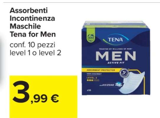 Assorbenti Incontinenza Maschile Tena for Men