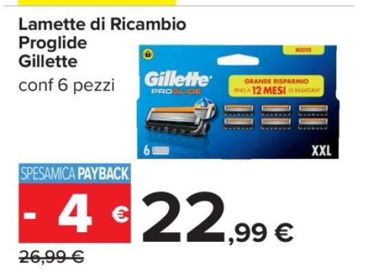 Lamette di Ricambio Proglide Gillette