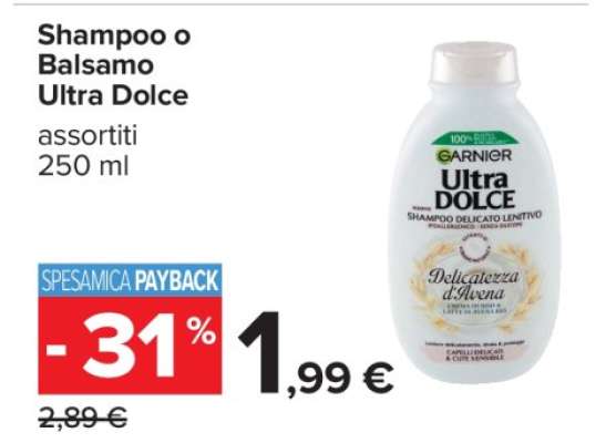 SHAMPOO O BALSAMO ULTRA DOLCE