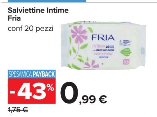 Salviettine Intime Fria