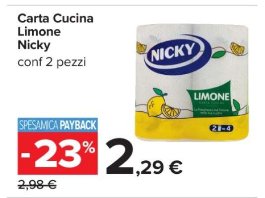 Carta cucina limone NICKY
