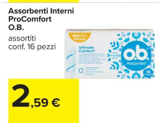 ASSORBENTI INTERNI PROCOMFORT O.B.