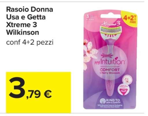 Rasoio Donna Usa e Getta Xtreme 3 Wilkinson