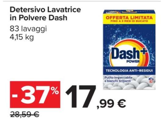 Detersivo Lavatrice in Polvere Dash