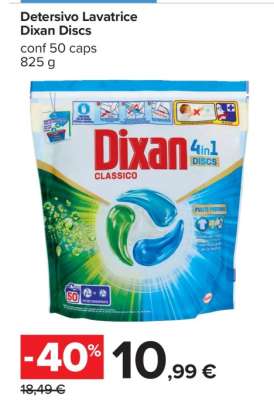 DETERSIVO LAVATRICE DIXAN DISCS