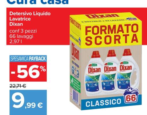 Detersivo Liquido Lavatrice Dixan