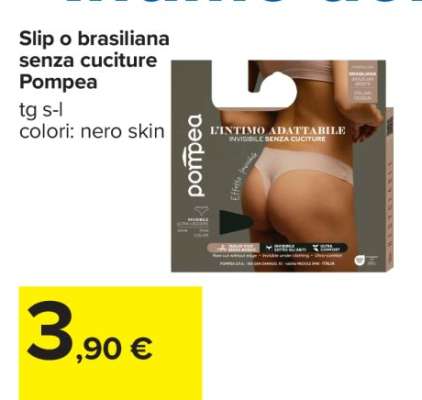 Slip o brasiliana senza cuciture Pompea