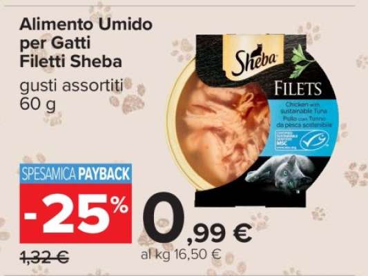 Alimento Umido per Gatti Filetti Sheba