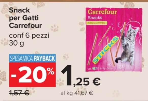 Snack per Gatti Carrefour