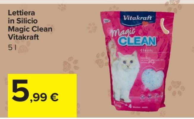 Lettiera in Silicio Magic Clean Vitakraft