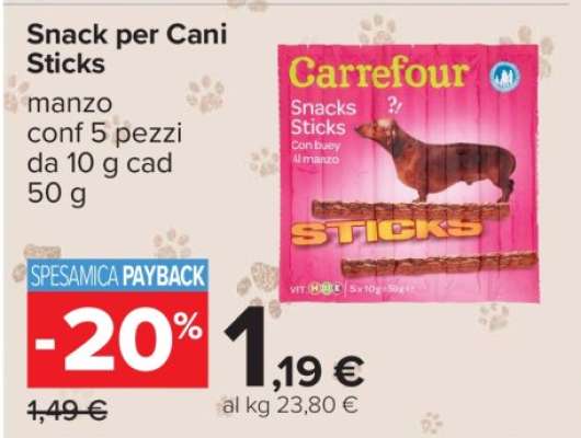 Snack per Cani Sticks