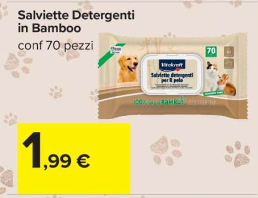 Salviette detergenti in bamboo