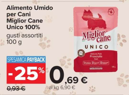 Alimento Umido per Cani Miglior Cane Unico 100%