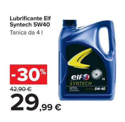 Lubrificante Elf Syntech 5W40