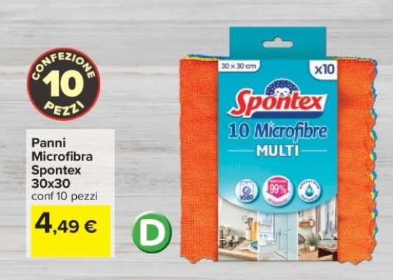 Panni Microfibra Spontex 30x30